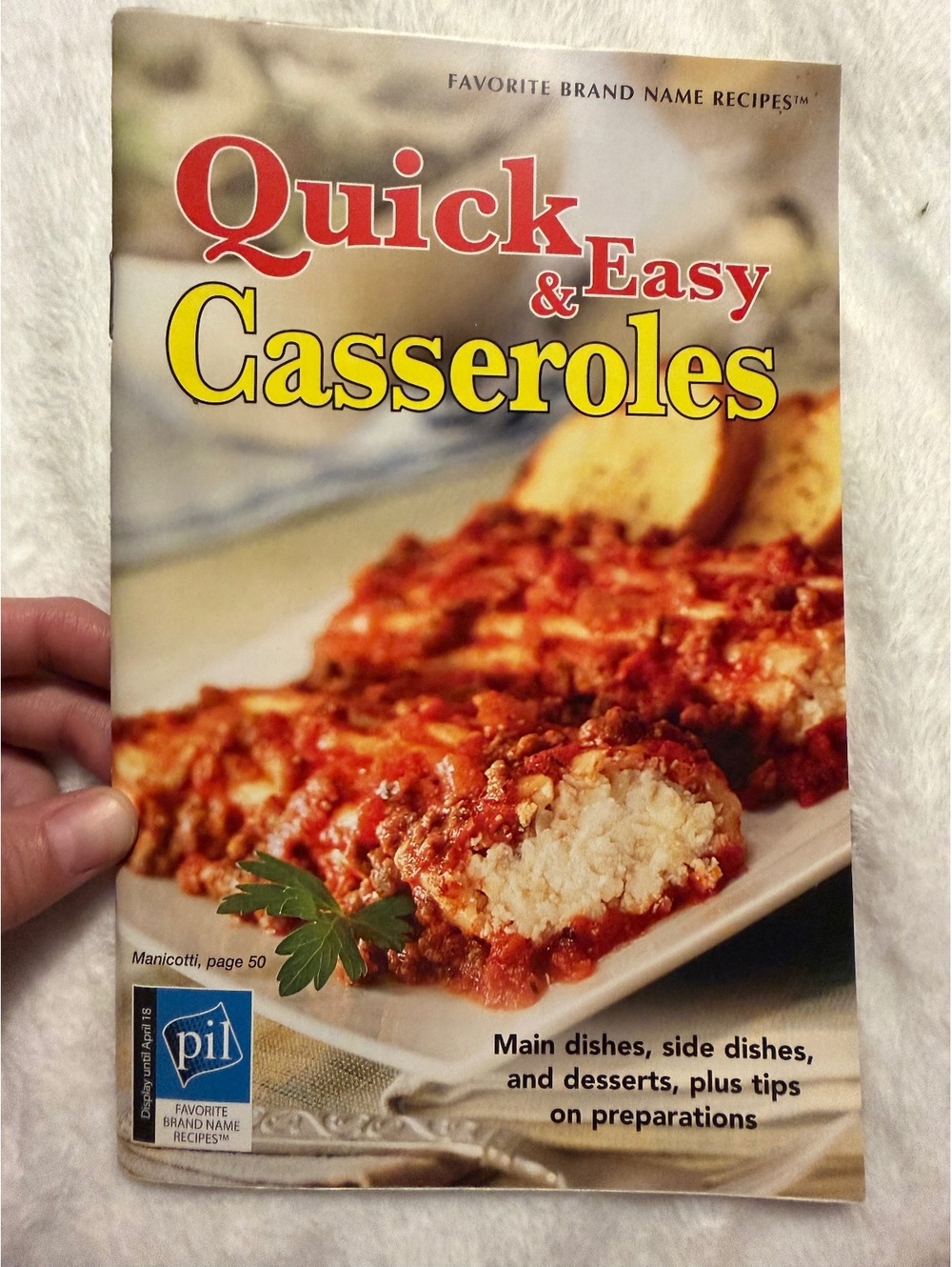 Quick & Easy Casseroles Cookbook - Favorite Brand Name Recipes Vol. 8, No. 17,